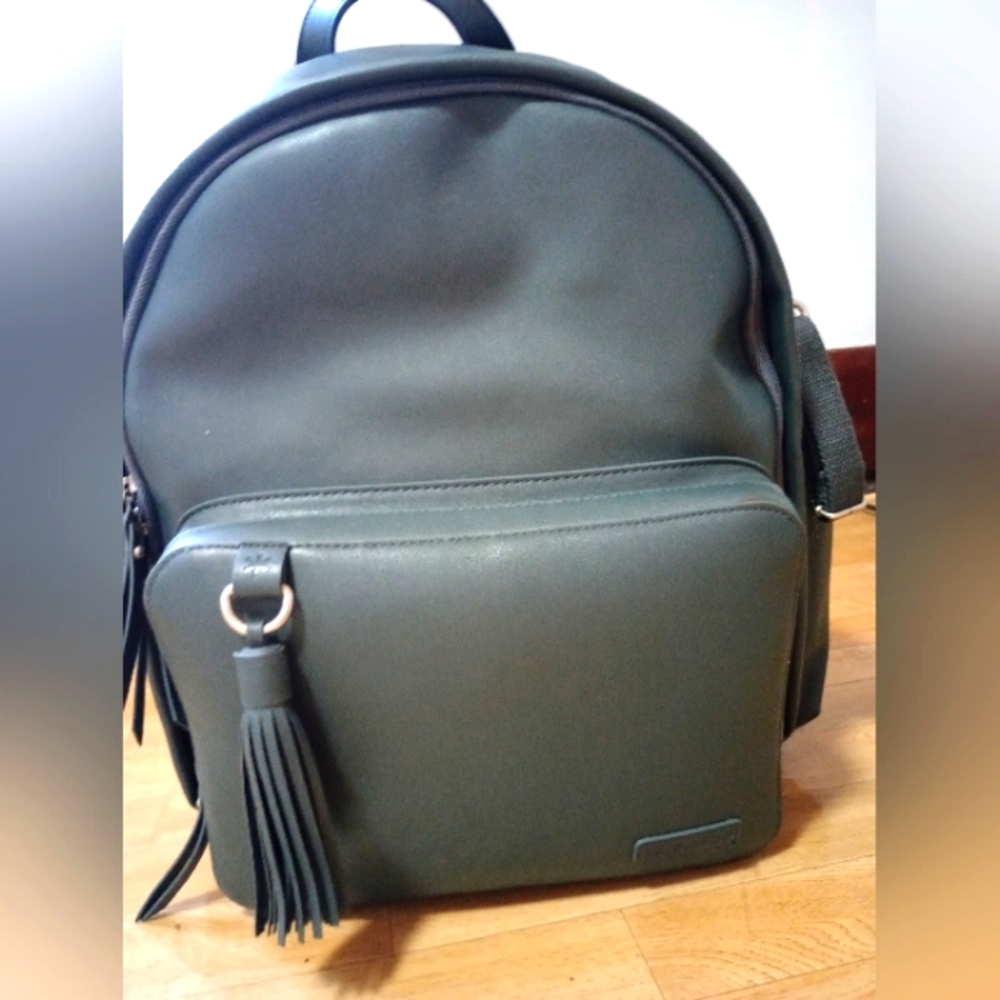 Blue Leather SKIP HOP Backpack/Diaper Bag